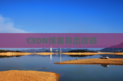 CSDN博客导出攻略